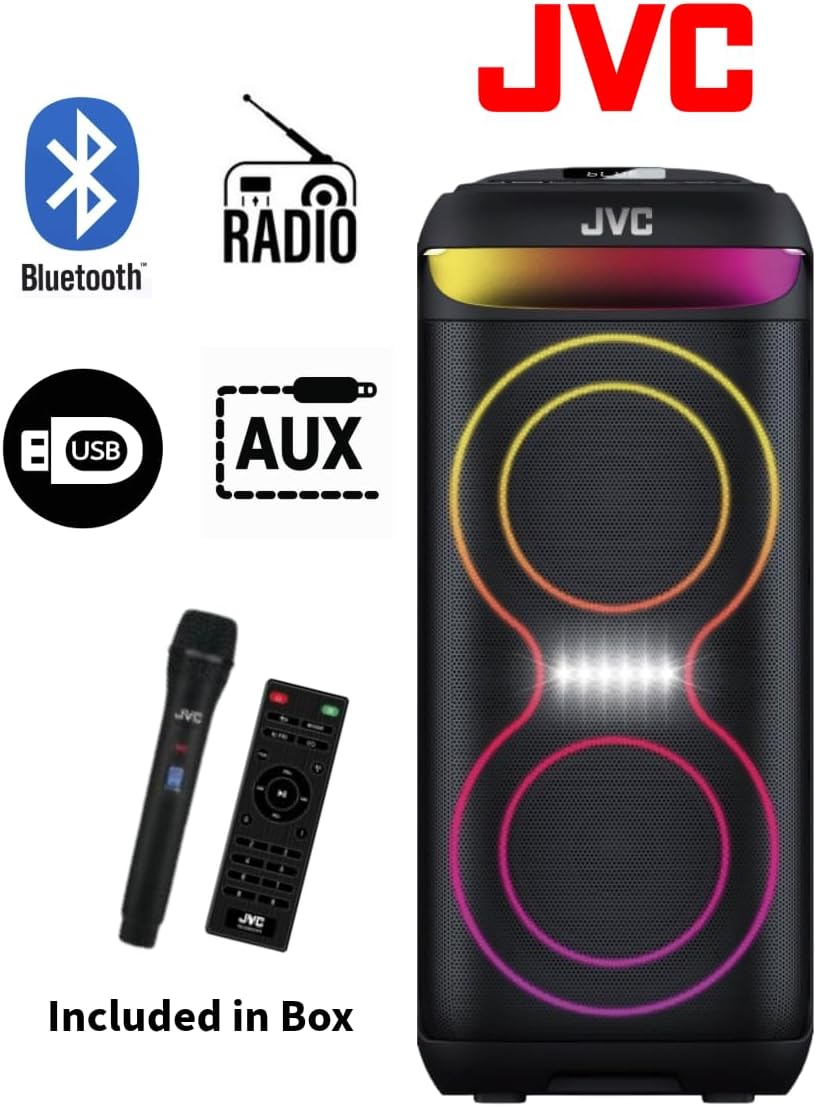 JVC Portable Bluetooth Party Speaker urban glow mama