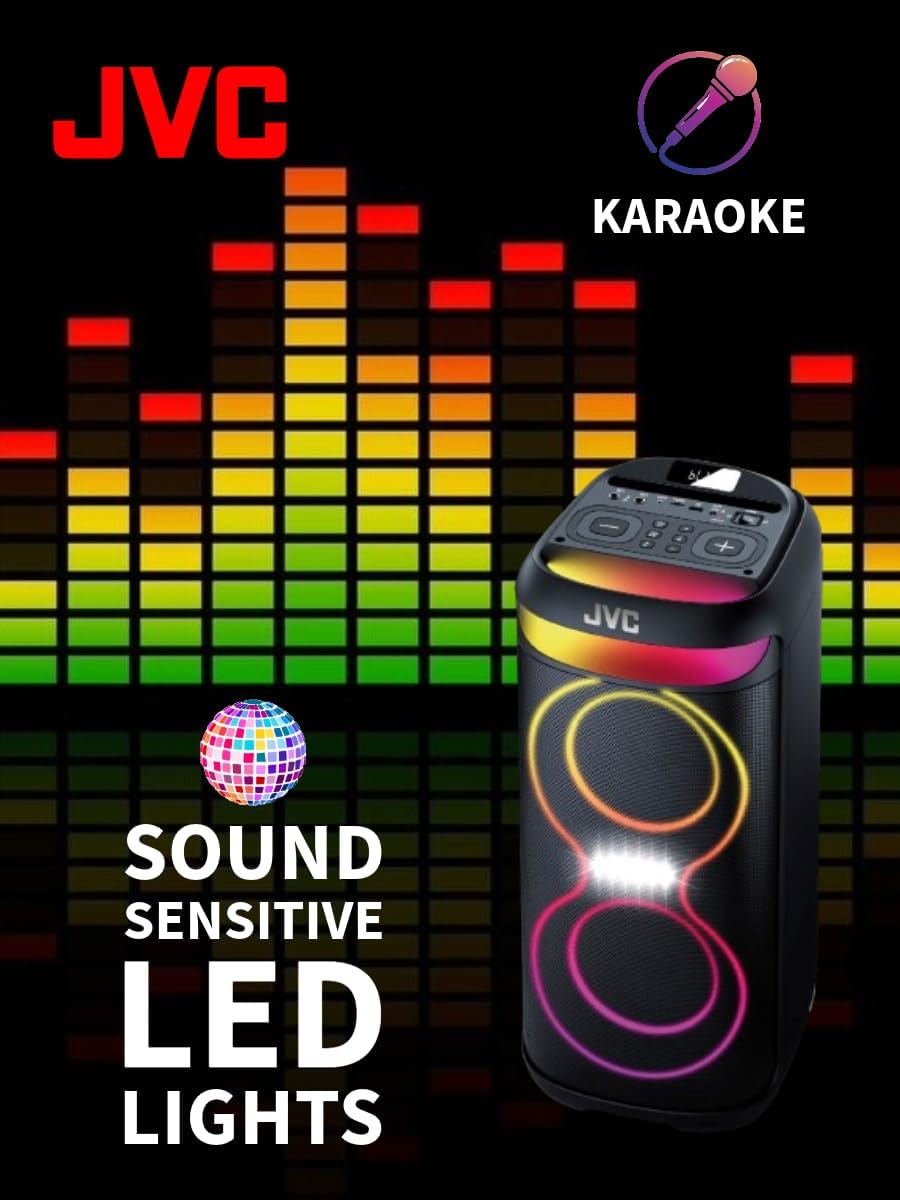 JVC Portable Bluetooth Party Speaker urban glow mama