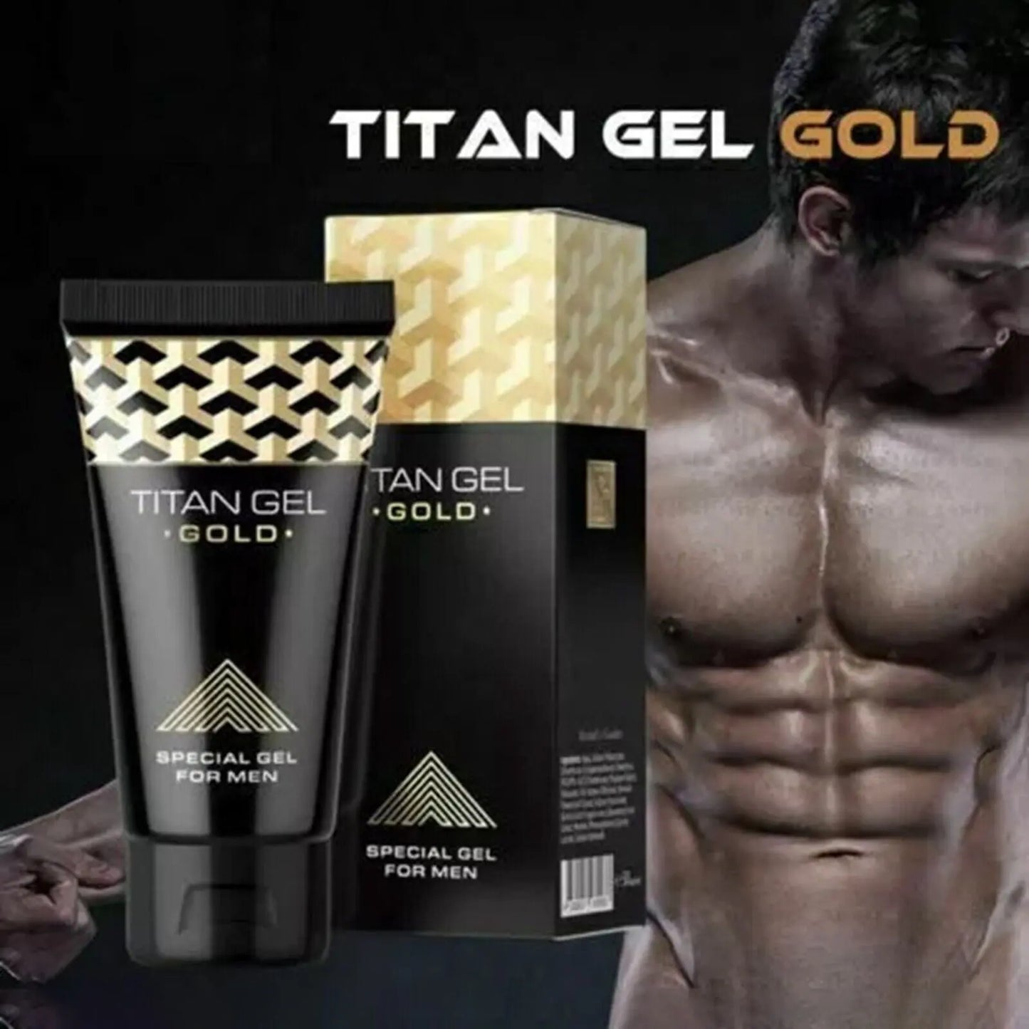 Titan Gel GOLD for Men, Original Product Titan Gel Gold for Men Original. Male Natural Massage Cream, 50ml - Urban Glow Mama